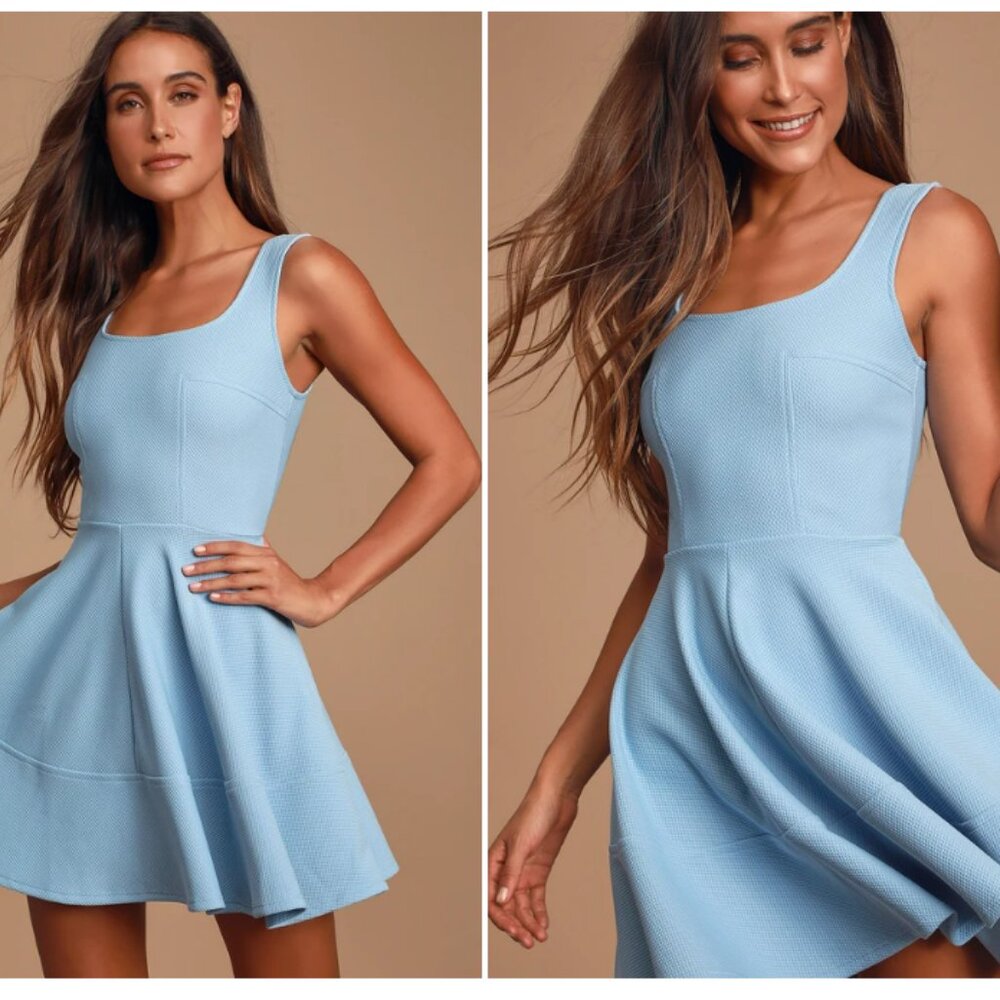 Home Before Daylight Periwinkle Dress XS